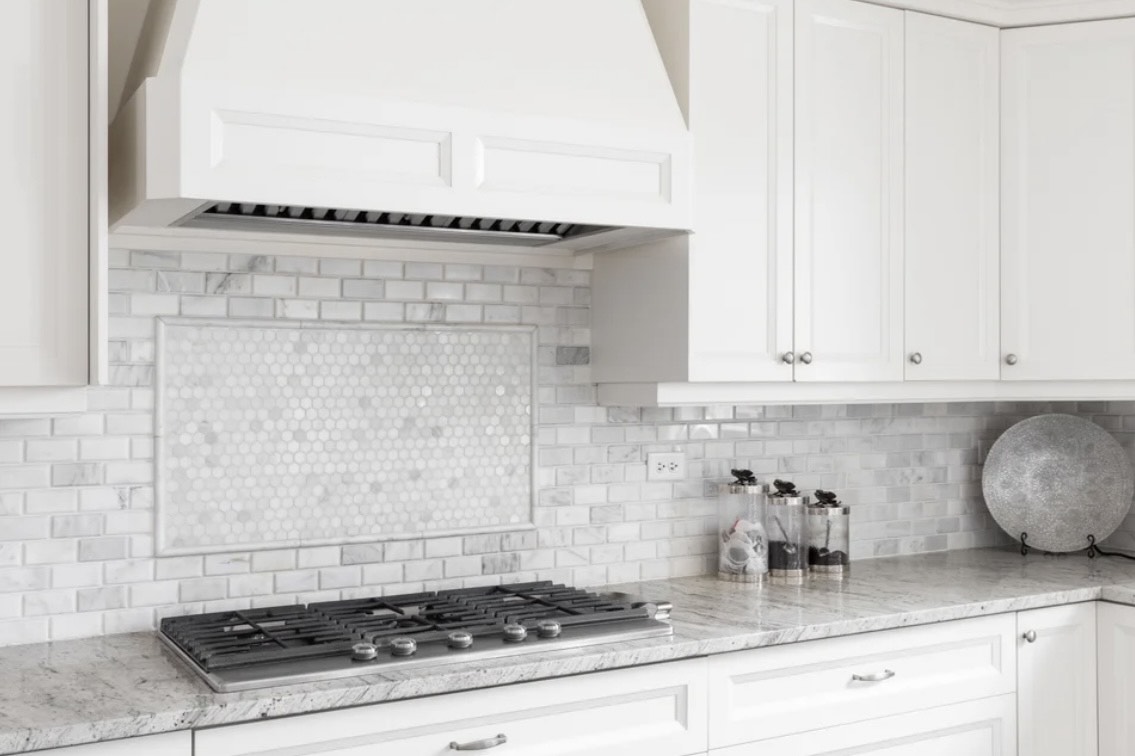 Kitchen backsplash installation